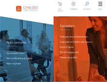 Tablet Screenshot of credo-formation.fr